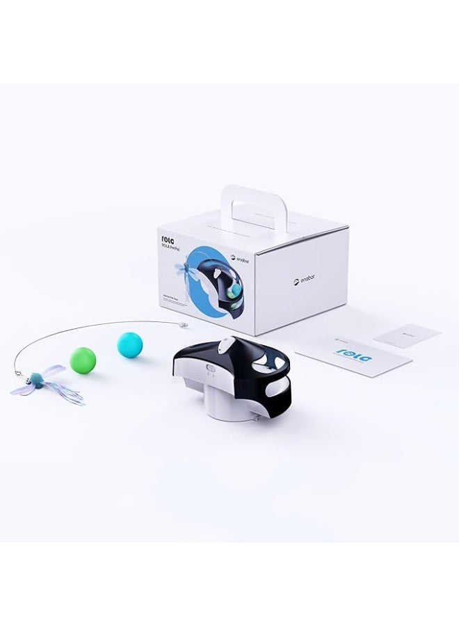 اينابوت Enabot EBO ROLA Interactive Module for ROLA PetPal Cat Camera: Rolling Balls, Neck Stick, Remote App Control, Used with Rola Petpal Smart Robot - Image 2